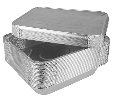 SmorgasWare - Disposable Half Size Deep Aluminum Steam Table Pans With Lids (Aluminum, 20 Pans ...