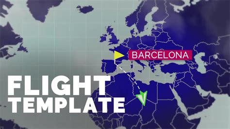 Flight Map Template - After Effects Templates | Motion Array