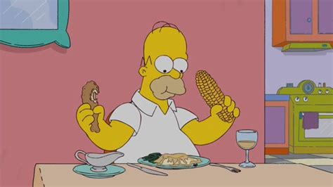 The Simpsons Homer kills fly at Dinner - YouTube