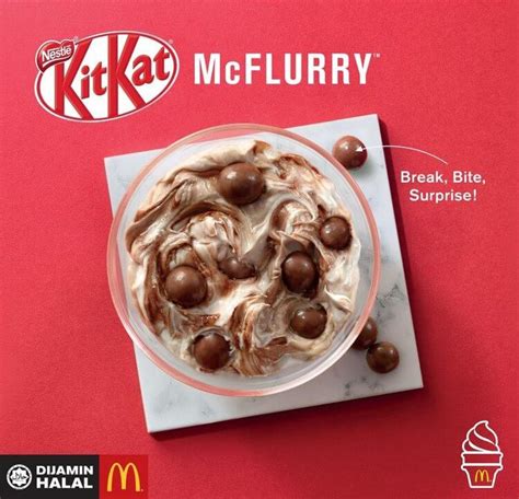 Mcflurry Kit Kat | Mcflurry, Kit kat, Halal