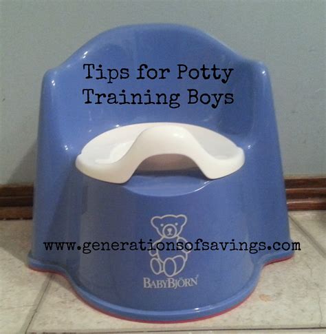 Tips on Potty Training Boys - Generations of Savings