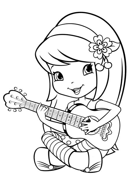 Strawberry Shortcake Coloring Pages for Kids | Learning Printable