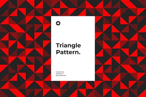 Premium Vector | Abstract red triangle pattern