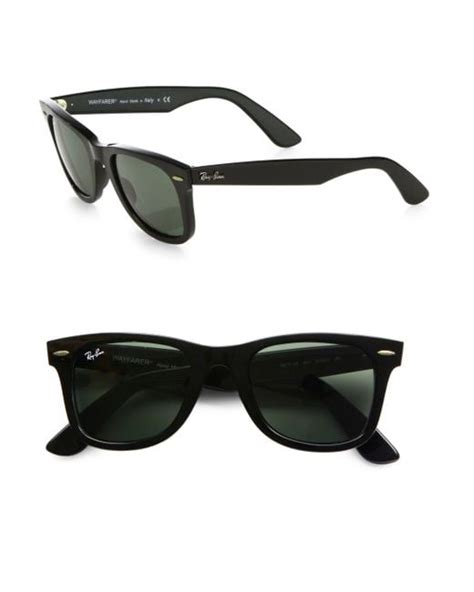 Ray-ban Classic Wayfarer Sunglasses in Black for Men | Lyst