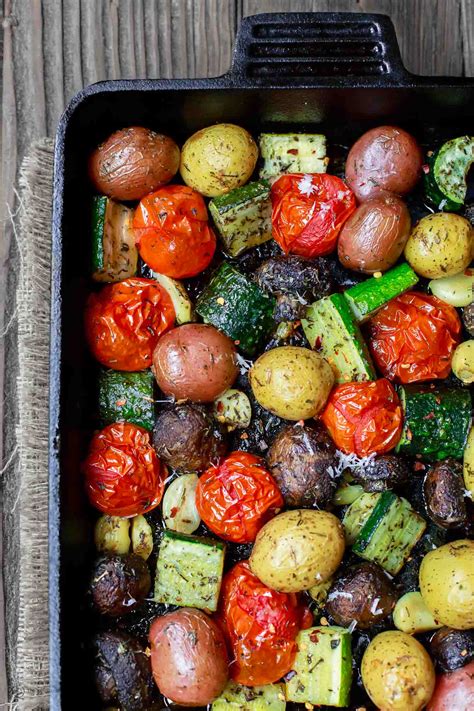 BEST Italian Oven Roasted Vegetables | The Mediterranean Dish