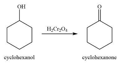 Draw the products of the oxidation of cyclohexanol. Please show all the mechanisms of the ...