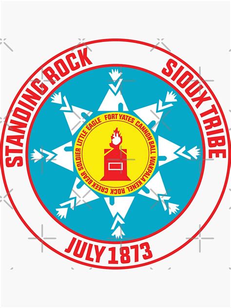 "flag of the Standing Rock Sioux Tribe - Standing Rock flag" Sticker for Sale by davinccidz ...