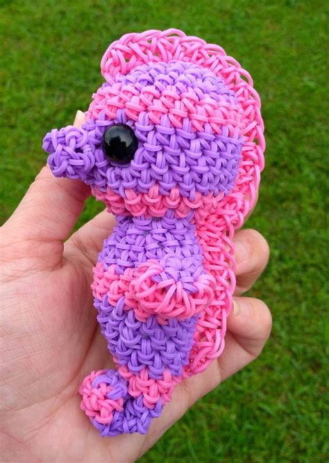 Loomigurumi Seahorse Rubber Band Figure Rainbow Loom Animal | Etsy