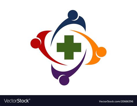 Healthy care community Royalty Free Vector Image