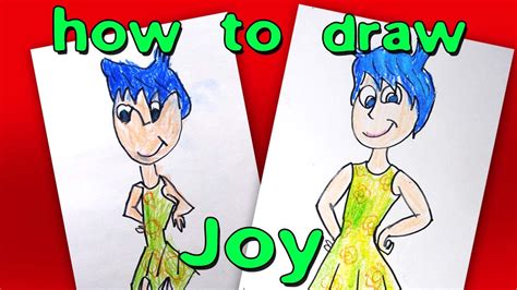 How To Draw Joy From Inside Out - YouTube