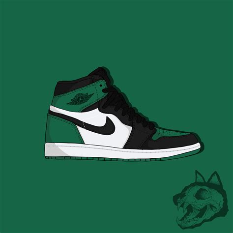 Jordan 1 pine green | Sneaker art, Green jordans, Jordan 1 pine green