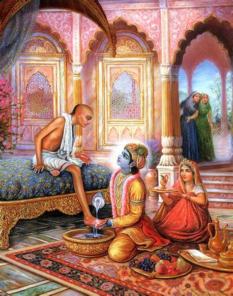 krsna washes sudama's feet Krishna Sudama, Krishna Lila, Jai Shree Krishna, Radha Krishna Images ...