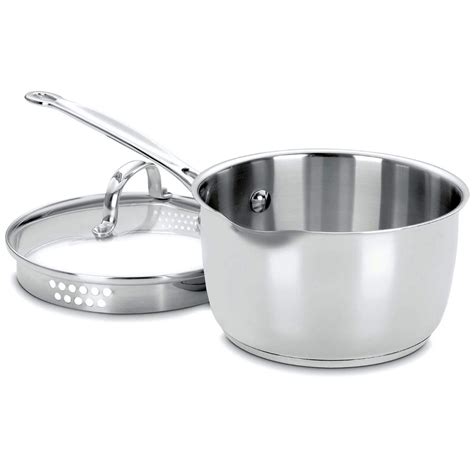 Cuisinart Chefs Classic Stainless 3 Qt. Saucepan w/Cover - LodgingSupply.com