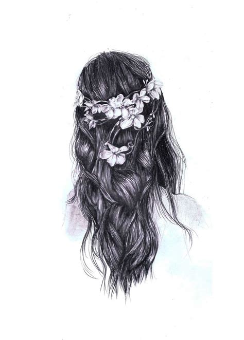 Tumblr Hipster Girl Hair Drawing