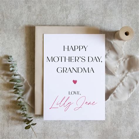 Mothers Day Card Grandma - Etsy