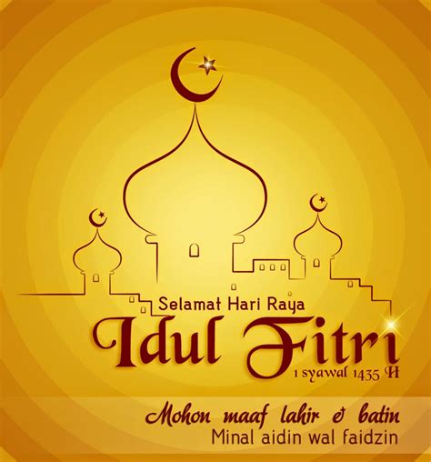 GAMBAR KARTU UCAPAN SELAMAT HARI RAYA IDUL FITRI 1435 H / 2014 - TERBARU - CLIP INFORMASI