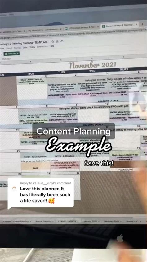 Plan your content strategy in Google sheets?!? EXAMPLE! Social media ...