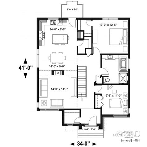 2 Bedroom House Plans Floor Plan | Floor Roma