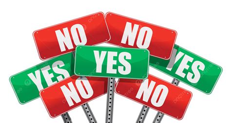 Yes And No Signs, Design Selection, Selection, Checkmark PNG Transparent Image and Clipart for ...