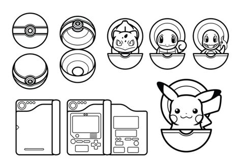 Pokemon Black And White Vector | Black pokemon, Pokémon black and white ...