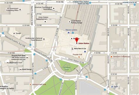 Union Station Map and Directions: Washington DC