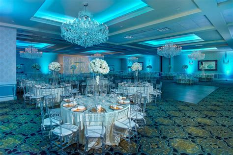 Teal lighting in the Crystal Ballroom, Freehold, NJ | Crystal Ballroom, Freehold NJ