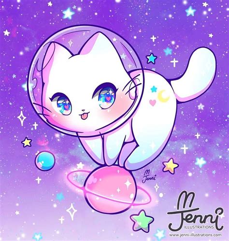 ?? J E N N I ?? en Instagram: “Space Kitty (= ^ ･ ω ･ ^ =) ?. . . #space #spacekitty #galaxy # ...