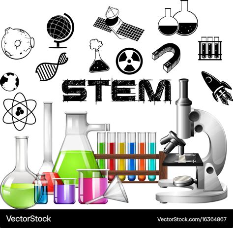 Poster design for stem education Royalty Free Vector Image