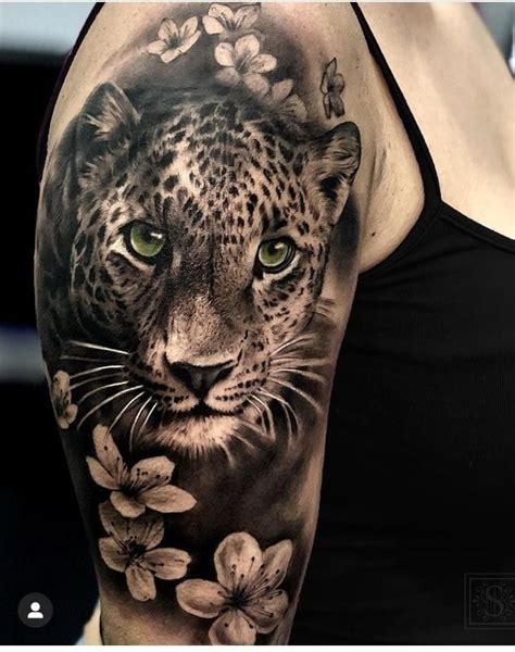 Realistic Leopard Print Tattoo