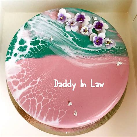 Special Happy Birthday Wishes And Chocolate Cake For Daddy In Law