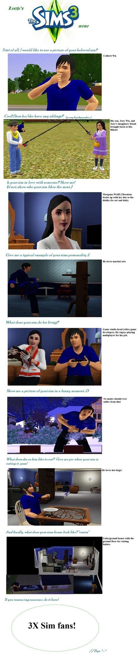 Sims 3 meme by proudorcs on DeviantArt