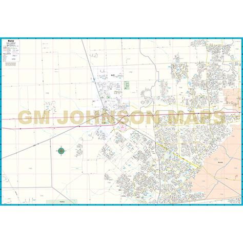 Katy, Texas Street Map - GM Johnson Maps