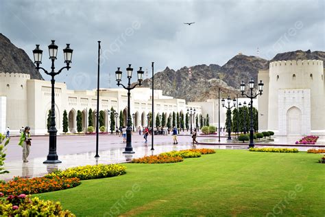 Place Sultan Qaboos Palace City Structure Gulf Photo Background And ...