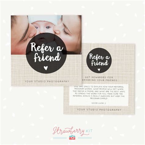 Referral Card Template - Creative Inspirational Template Examples