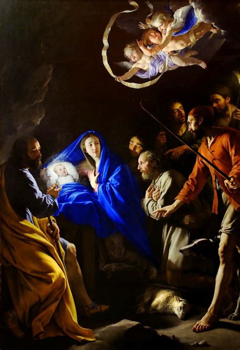 Adorazione dei Pastori di Philippe de Champaigne | Nativity painting, Art, Birth of jesus