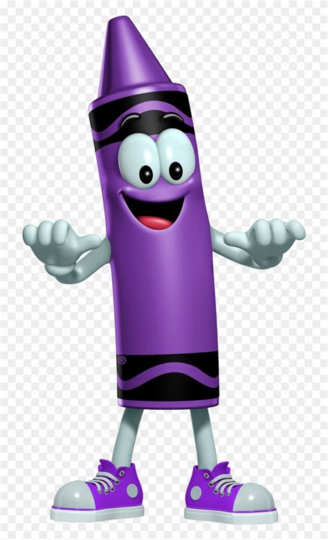 Crayon Watching - Animated Crayola Crayon Characters, HD Png Download | Crayola crayons, Purple ...