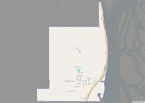 Map of Brownsville city, Minnesota