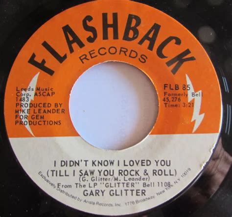 GARY GLITTER R n ROLL pt 2 / I didn't know i loved you till i saw 7 ...