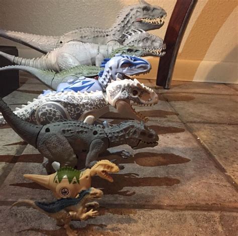 All Of The Jurassic World's Indominus Rex Toys!!! Models Made By Hardro ...