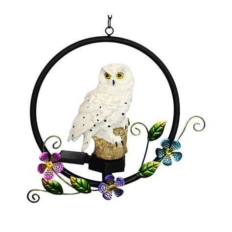 Bird Animal Garden Solar Lamps LED Owl Sculpture Home Decorations (owl white) # | eBay
