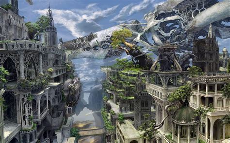 Overgrown white city - Fantasy, Ancient City HD wallpaper | Pxfuel