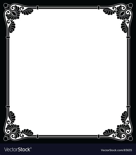 Ornamental border Royalty Free Vector Image - VectorStock