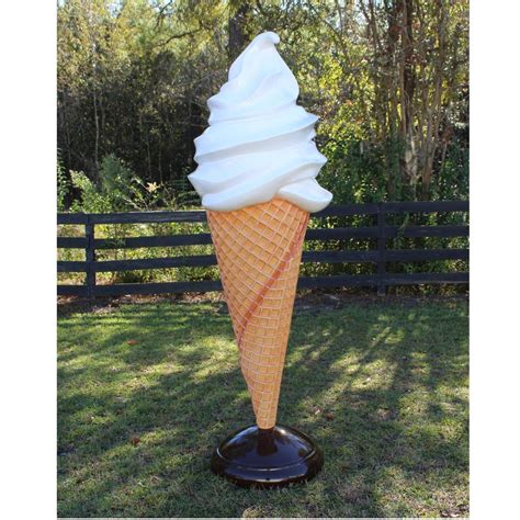 Vanilla Custard Giant Soft Ice Cream Waffle Cone Display - Etsy