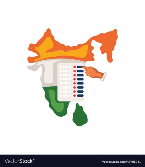 India general election map Royalty Free Vector Image