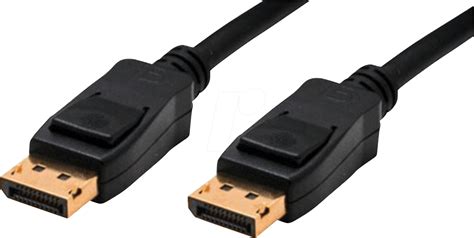 AK DP 135001SC: DisplayPort cable, DisplayPort plug, 1 m, black at reichelt elektronik