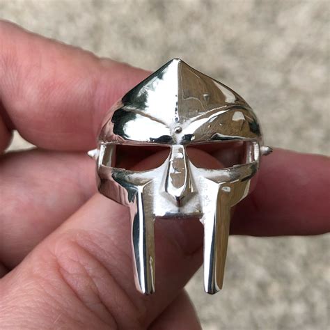 Dope Jewelry, Funky Jewelry, Jewelry Inspo, Jewlery, Fashion Jewelry, Mf Doom Ring, Mf Doom Mask ...