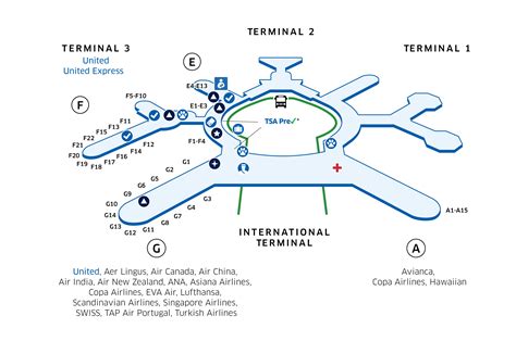 San Francisco Airport Terminal Map