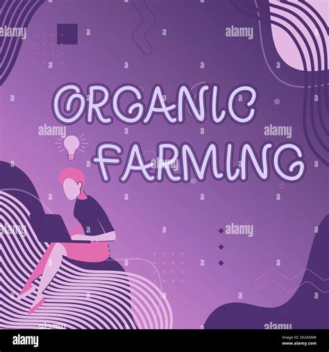 Conceptual caption Organic Farming, Business showcase agricultural ...