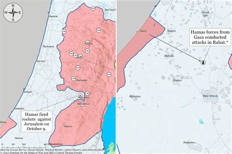 Israel War Map Shows IDF Clashes With Hamas and Hezbollah