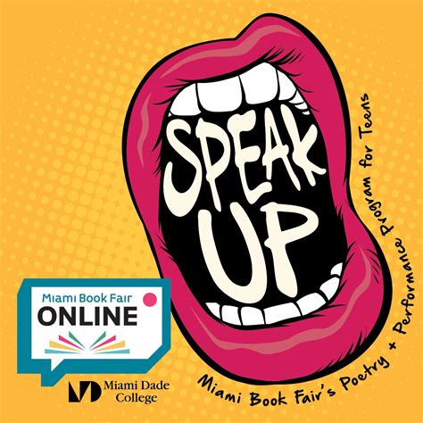 Speak Up: Creative Writing + Performance (Fall 2020) - Miami Book Fair